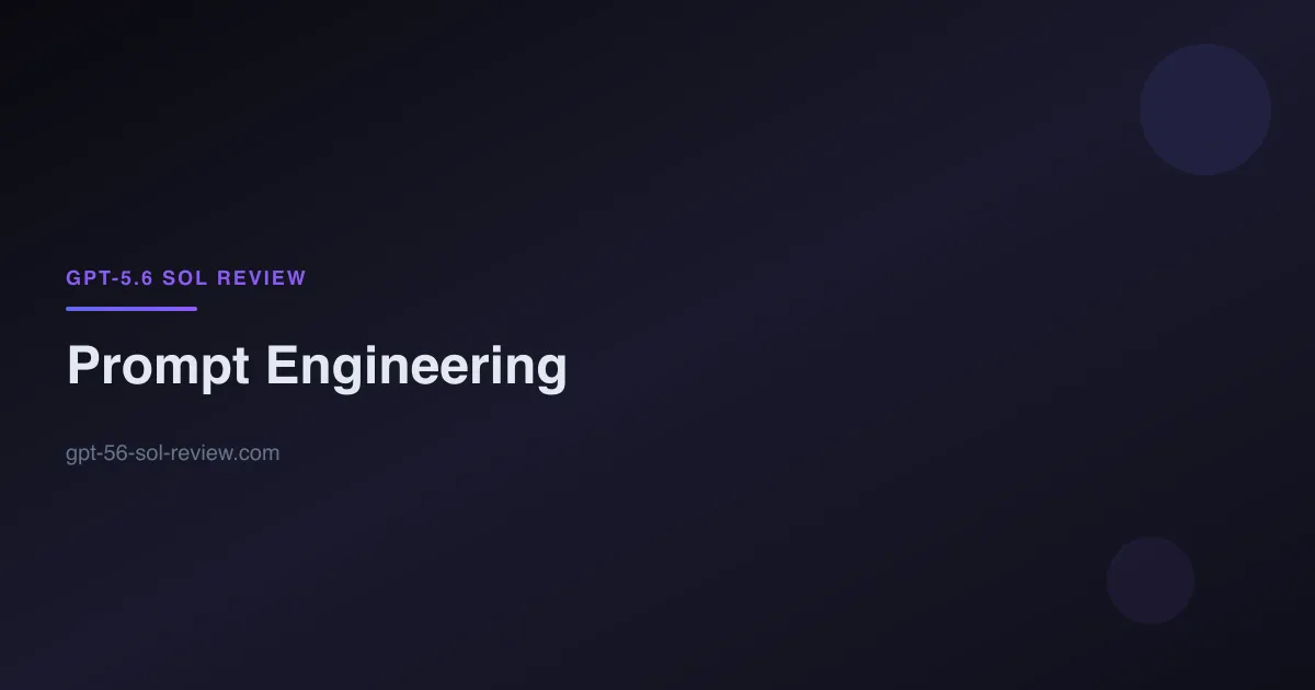 GPT-5.6 Sol prompt engineering techniques and examples